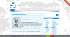 Desktop Screenshot of biotope-editions.com